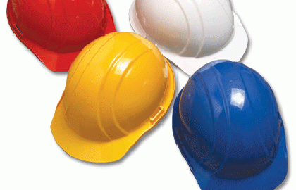 Color of a hard hat  on Sigma's contruction site and its meaning